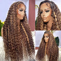 13x6 HD Lace Wig - Honey Blonde Deep Wave 26 Inch