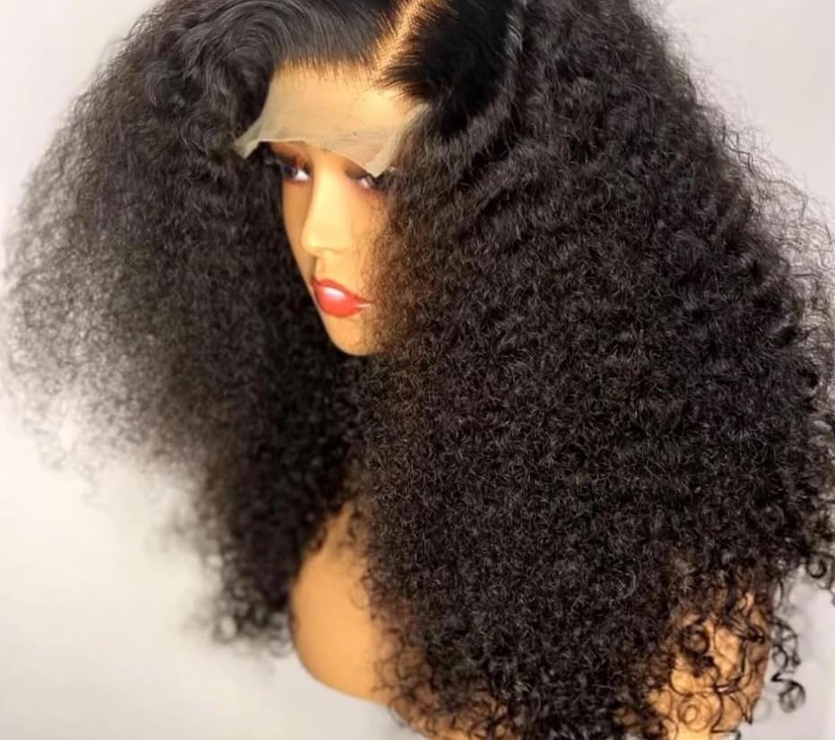 360 HD Lace Wig - Kinky Curly Human Hair Black