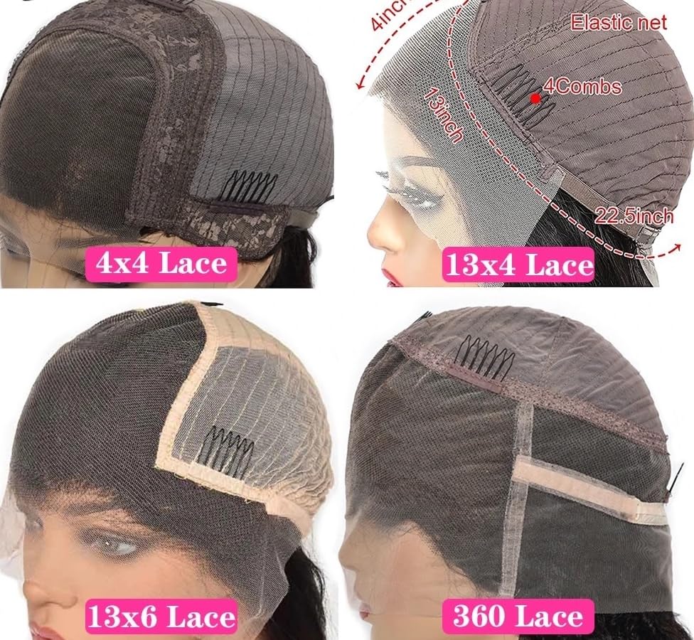 360 HD Lace Wig - Kinky Curly Human Hair Black