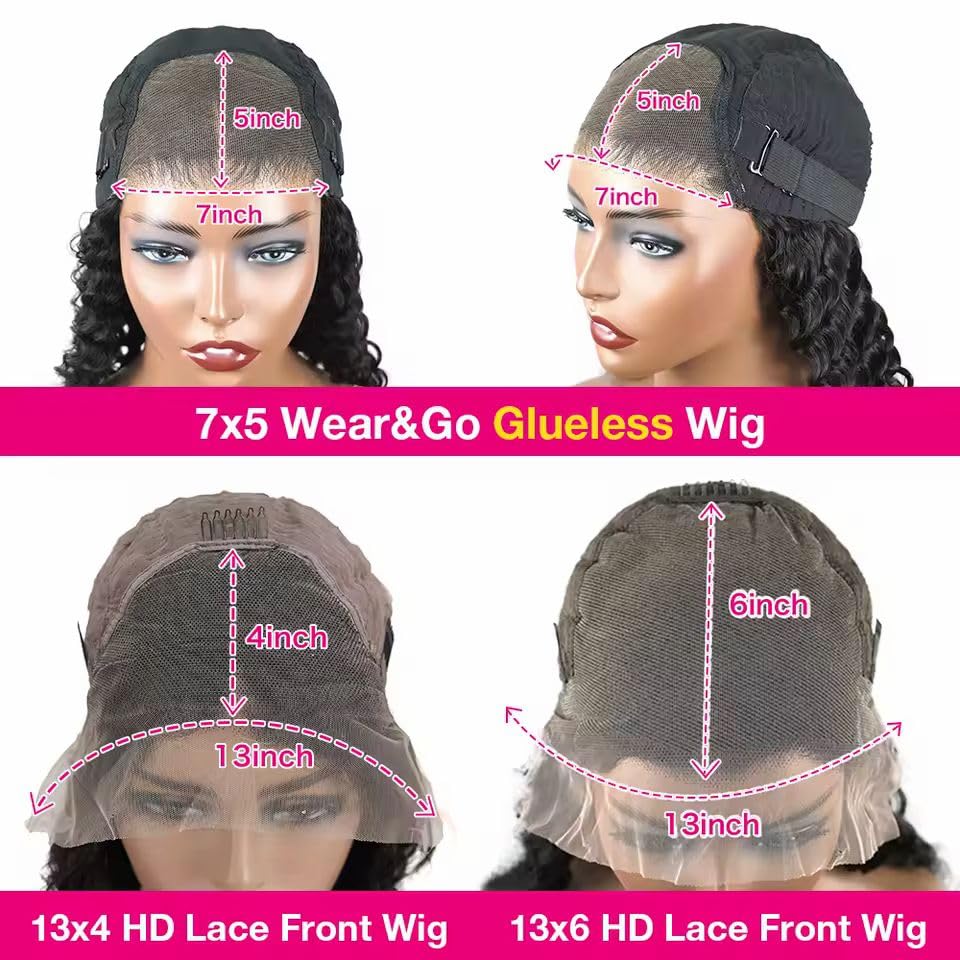 180% Density Kinky Curly with 4C Edges 13x6 HD Lace Wig Human Hair 20 Inch